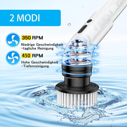 Electric Spin Scrubber with 9 Replaceable Brush Heads