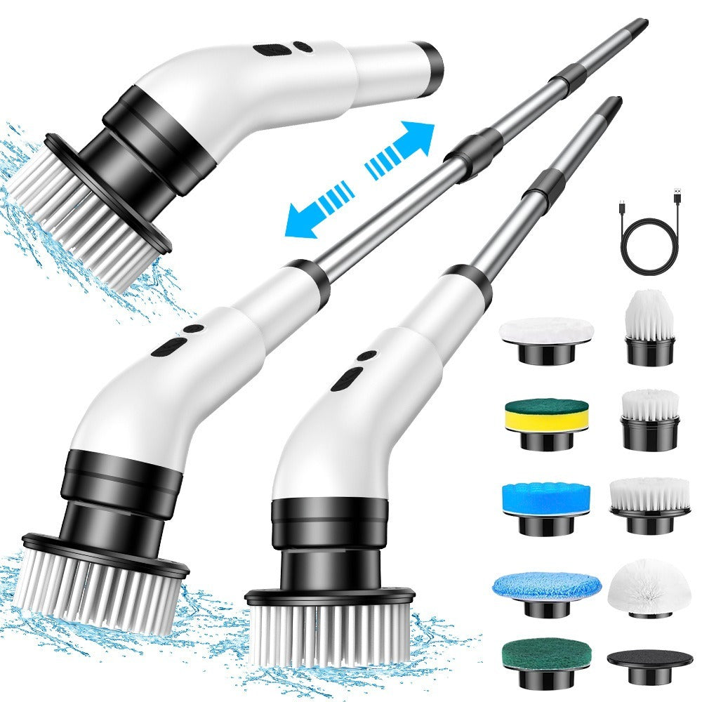 Electric Spin Scrubber with 9 Replaceable Brush Heads