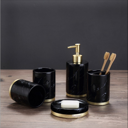 Luxe keramische badkameraccessoireset – 5-delig