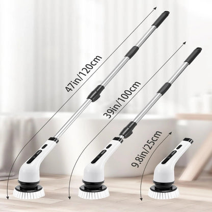 Electric Spin Scrubber with 9 Replaceable Brush Heads