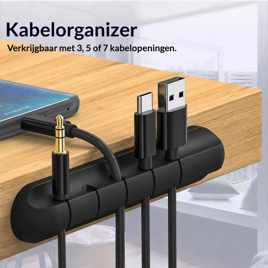Siliconen kabelorganizer – geef losse kabels een vaste plek