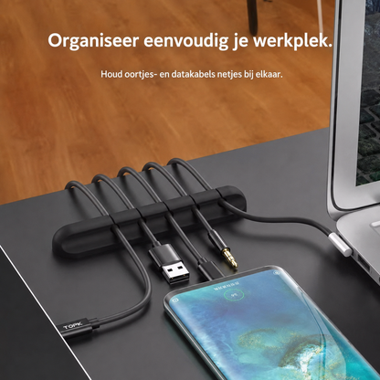 Siliconen kabelorganizer – geef losse kabels een vaste plek