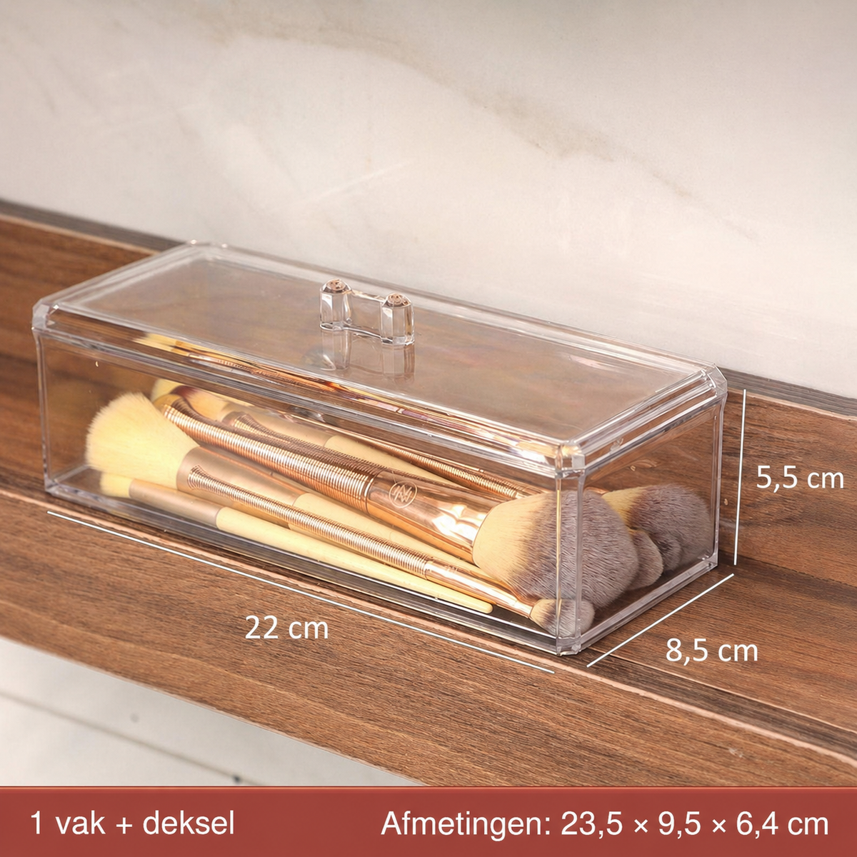 Transparante badkamer organizer – alles zichtbaar, alles op z’n plek