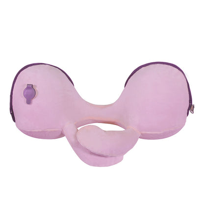 Inflatable U-Shaped Neck Pillow with Press-Type Design