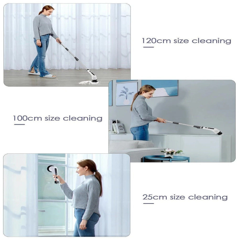 Electric Spin Scrubber with 9 Replaceable Brush Heads