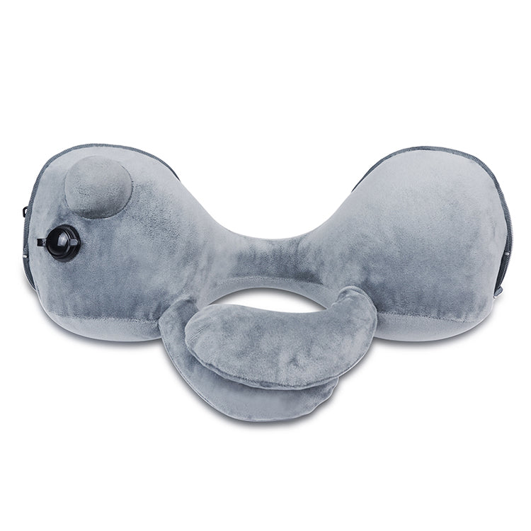 Inflatable U-Shaped Neck Pillow with Press-Type Design