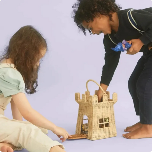 Kasteel opbergmand – speelgoed opruimen wordt onderdeel van de kinderkamer