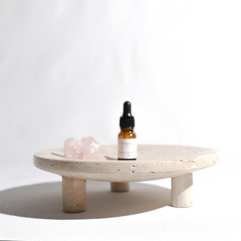 Wabi-Sabi Style Stone Tray for Modern Home Decor